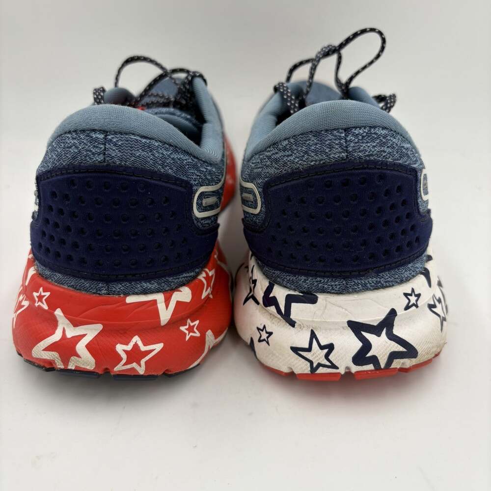 Brooks Trace Mens Size 11 Navy Blue Red Stars Running Athletic Shoes - Picture 6 of 7